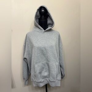 h:ours Men’s Light Gray Hoodie Sweatshirt XL